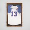 Flash Furniture Banks 24x36 Jersey Display Case with Solid Pine Wood Frame, UV Treated Acrylic Window, Velvet Backing Board, and Anti-Theft Lock in Rustic Brown HMHD-23M099YBN-RSTBRN-2436-GG - alternate 3